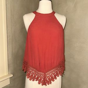 ASTR Boho Embroidered Top